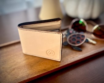 Classic Full Grain Leather Bifold Wallet with RFID Protection– Personalization available with Laser Engraving