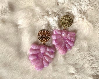 ANATTASOUL 3 Paia Orecchini In Argilla Polimerica - Geometrici, Fatti A Mano, Stile Boho, Per Donne (Forma U E Semicerchio) - 3
