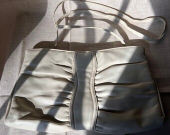 Pearl leather crossbody / Clutch - Mardane - vintage