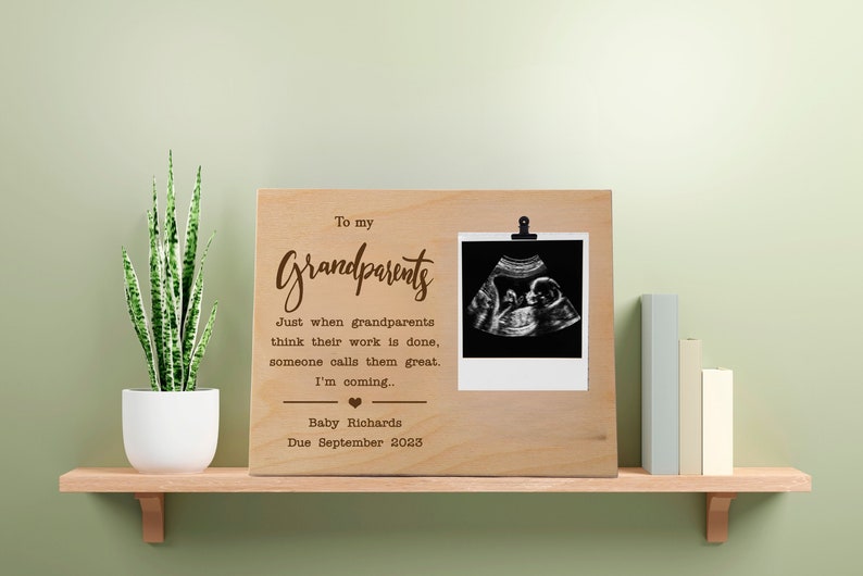 Pregnancy Announcement Grandparents, Baby Announcement Grandparent, New