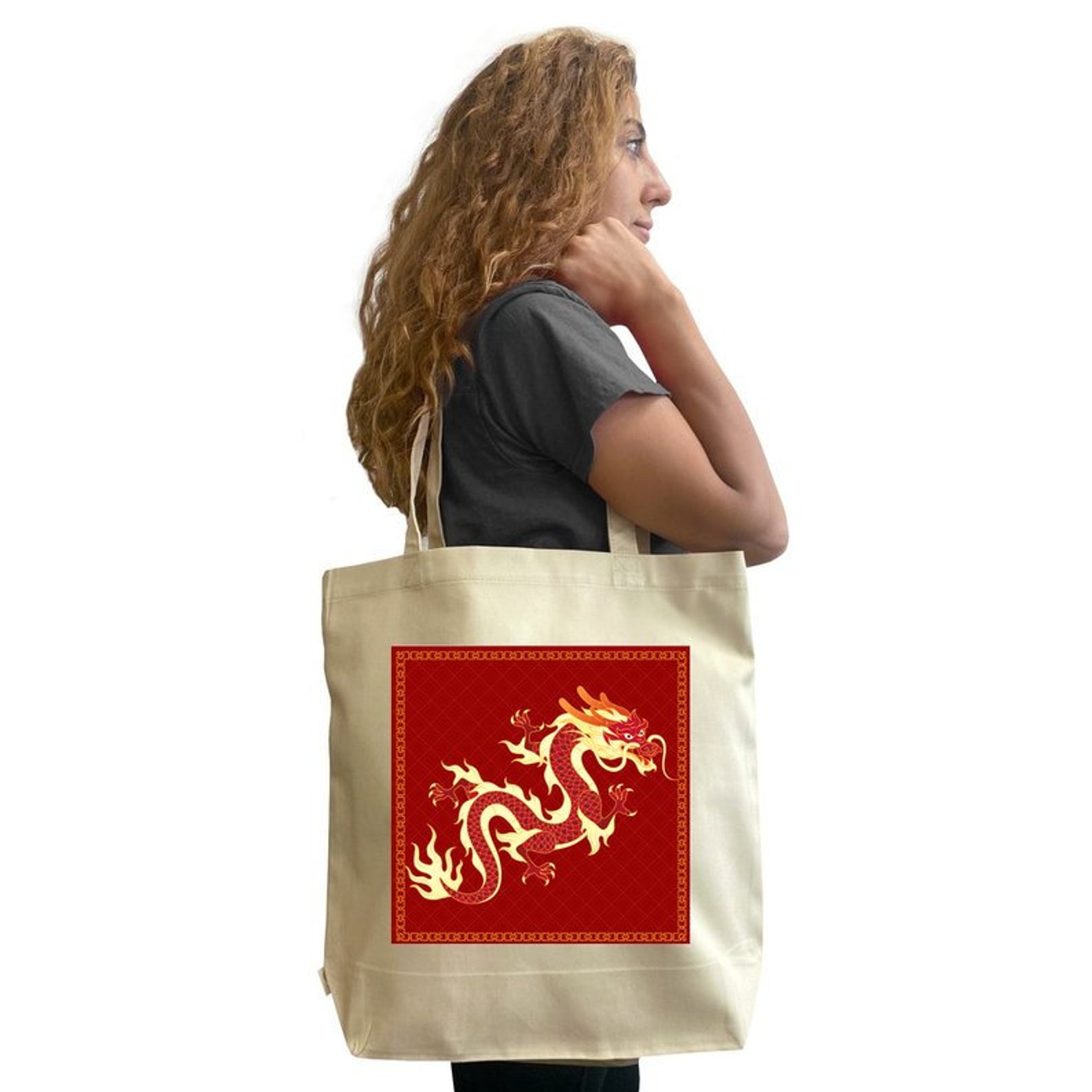 Year of the Dragon, Chinese New Year, Great Dragon Tote, Beautiful ...