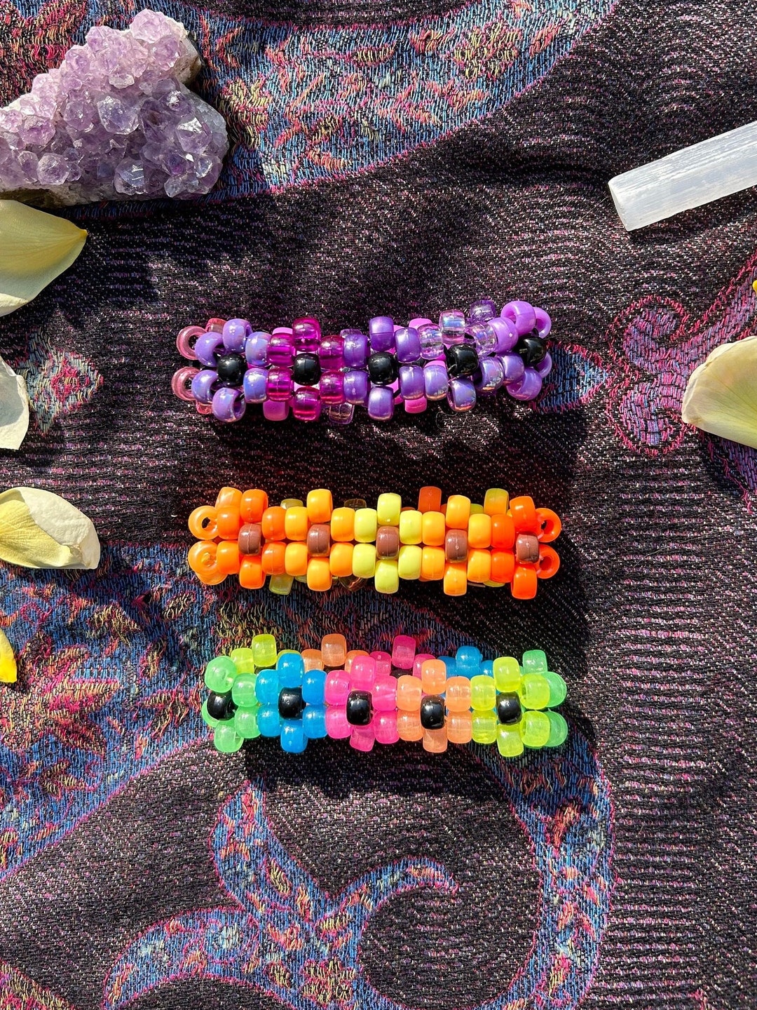 Flower Kandi Cuff Kandi Bracelet Etsy