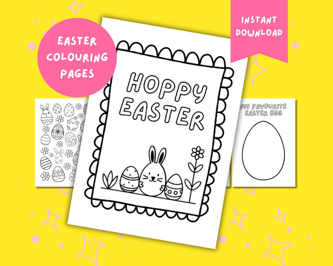 Easter Coloring Pages for Kids – Printable Easter Activity Sheets (PDF ...