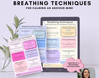Atemtechniken-Leitfaden: Angst & Stressabbau - Druckbare PDF