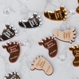 Personalised Cute Foot Baby Shower Table Scatter Confetti | Favour Decorations