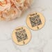 Personalised Engraved QR Code, Round 2 Sizes, Table Numbers ,wifi Codes ...