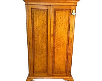 Smith & Beck Tiger Maple Antique Pantry Cabinet