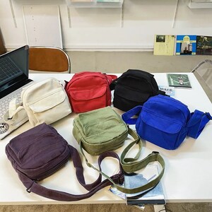 Borsa a tracolla in tela, borsa a tracolla, borsa a tracolla, piccola borsa a tracolla, borsa da scuola, borsa usata quotidianamente, ritorno a scuola, borsa a tracolla