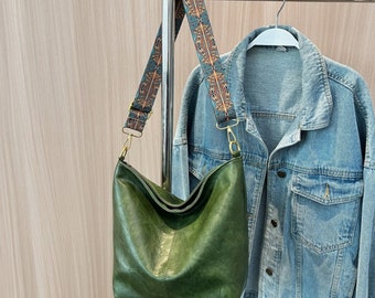 Schultertasche, Vegan Schultertasche, Ideale Frauen Arbeitstasche Hobo Schultertasche, Vegan Tragetasche