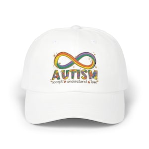 Autism Awareness Cotton Cap: Support Acceptance, Insightful Message