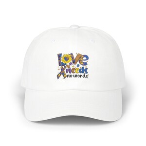 Embroidered Autism Awareness Classic Dad Cap for Support, Autism Love Hat, Autism Advocacy Baseball Cap, Autism Acceptance Headwear, Autism