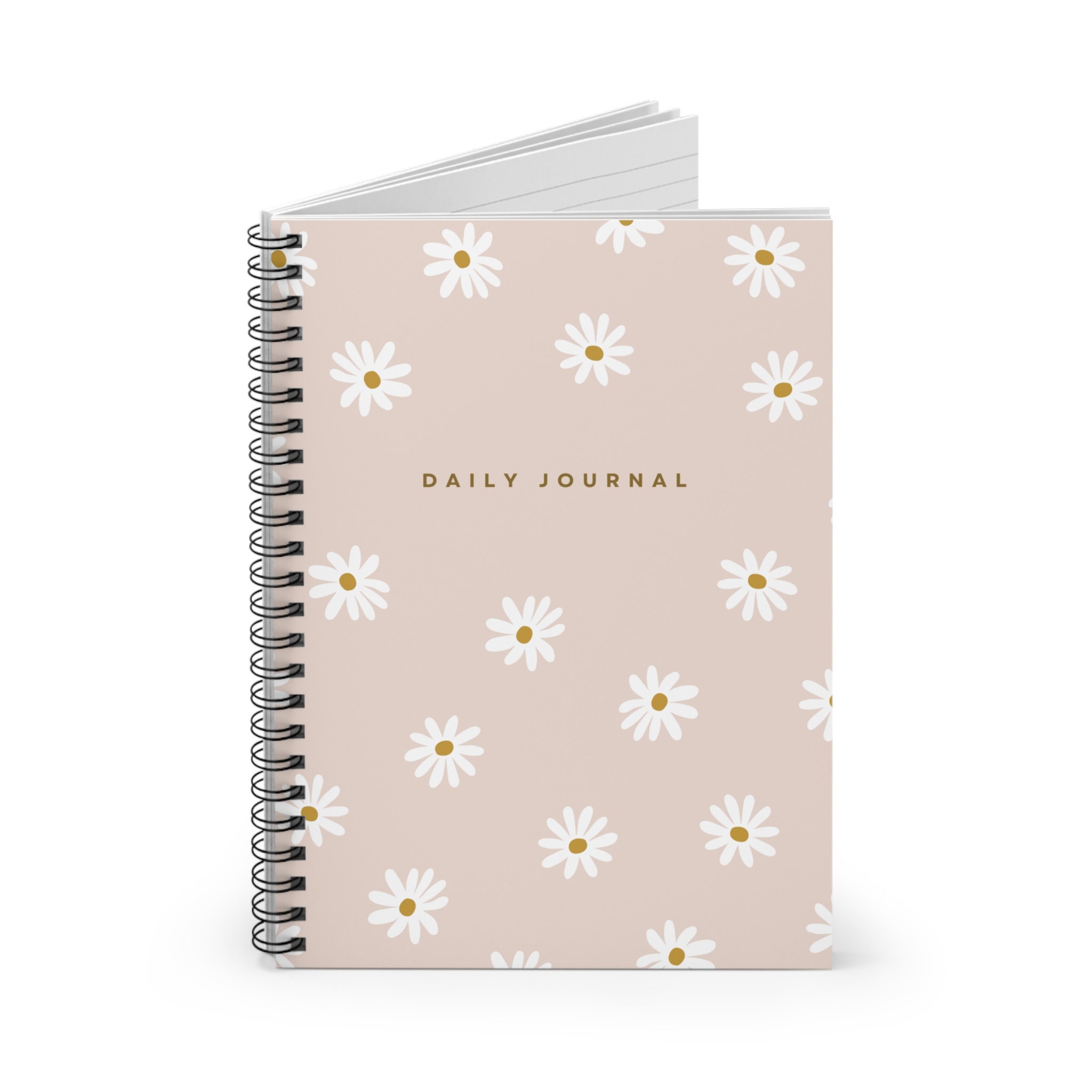 Daisy Floral Spiral Journal: Ruled Line Notebook - Etsy