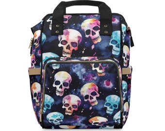 Gothic Multifunctional Diaper Backpack, Ideal for Baby Shower gifts