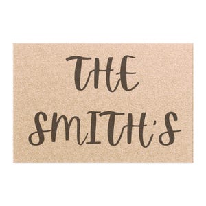 Personalized Coir Welcome Mat: Natural Fiber Outdoor Rug
