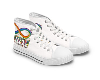 Autism Awareness High Top Sneakers: Supportive Women's Shoes