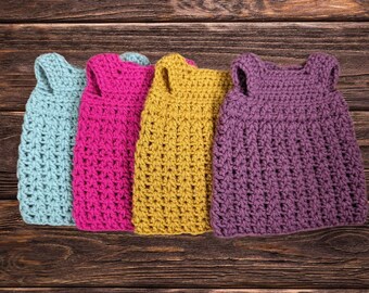 18" Doll Clothes Dress - Doll Dress - Tunic Doll Dress - Adorable Doll Clothes - Fancy Dress - Short Doll Dress - Crochet Doll Dress - Cute
