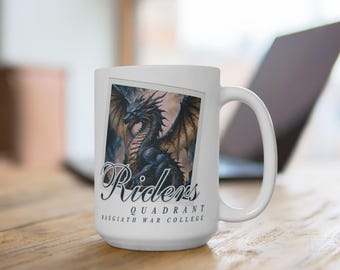 Fourth Wing Ceramic Mug (15oz): Basgiath War College, Empyrean Series Gifts, Book Lovers, Fourth Wing Gifts, Fourth Wing Fans, Dragon Mug