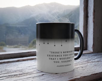 Xaden Quote Color Morphing-mok, 11oz, Xaden Riorson-mok, Shadow Daddy-mok, Xaddy-mok, geschenken vierde vleugel, boekenliefhebber, mok romantiek, schaduwen