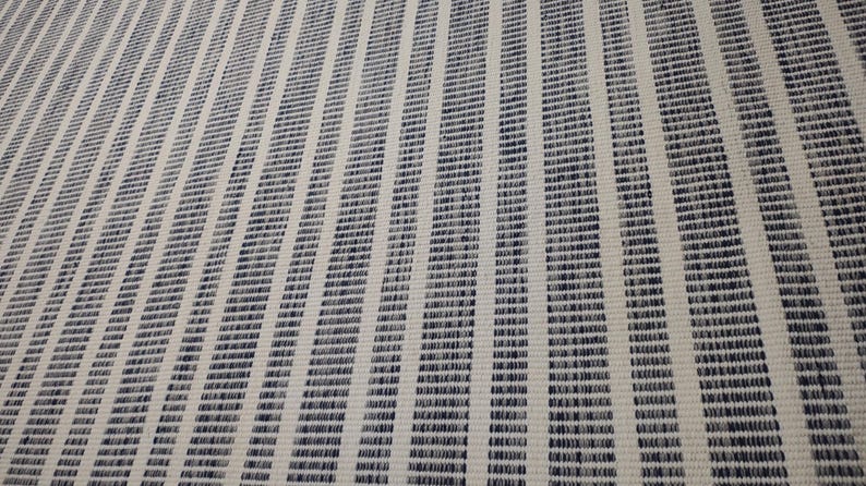 blue flat woven rug flatweave rug 9x12, 8×10, 5×8,6×9,4×6,3×5 blue gray soft plush rug, wool flatwoven rug, all runner size rug, stripe rug wool bedroom rug.