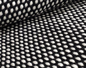 Handmade Wool Rug 8x10, Black and White Modern Minimalist Rug, Scandinavian Boho Neutral customise