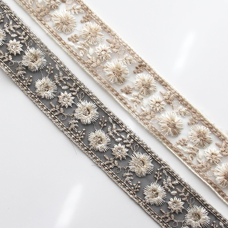 Embroidered Beaded Ribbon - Etsy