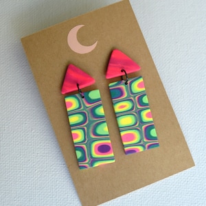 Handmade Polymer Clay Dangle Earrings