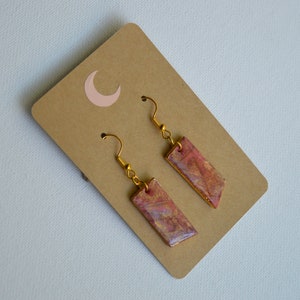 Shimmery Handmade Polymer Clay Earrings