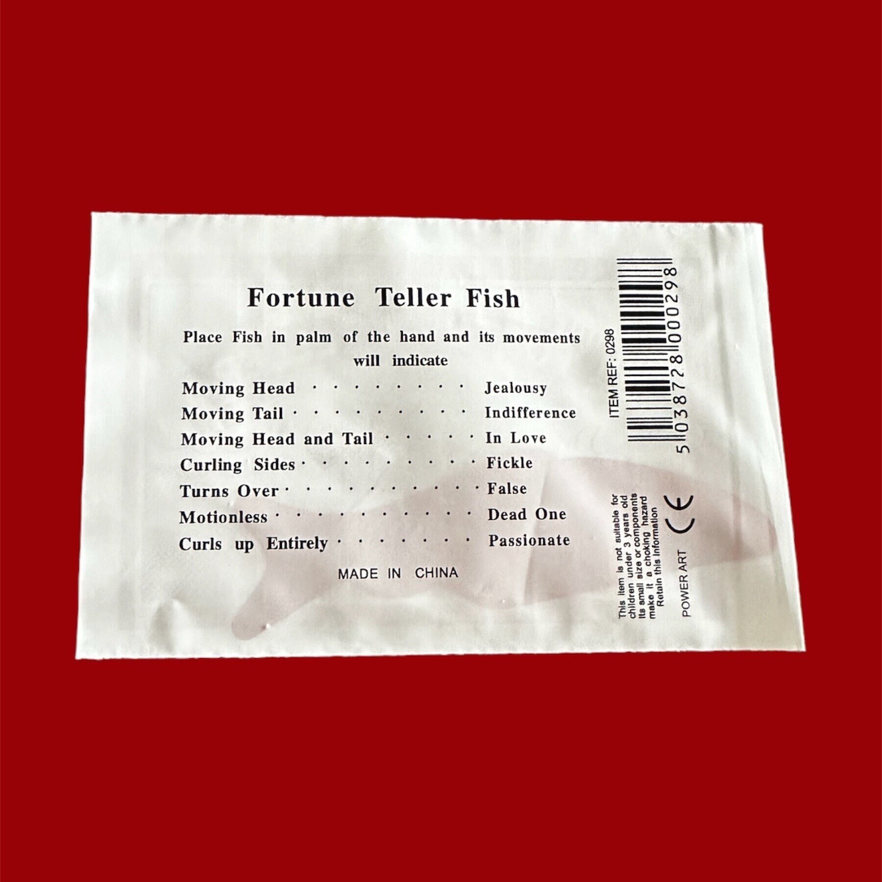 Fortune Teller Miracle Fish 5, 10, or 20 Pieces Halloween, Party Favor