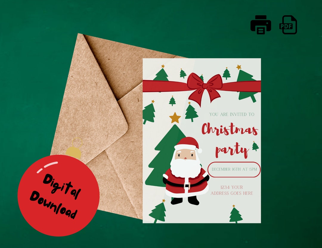 Cute Christmas Invitations 