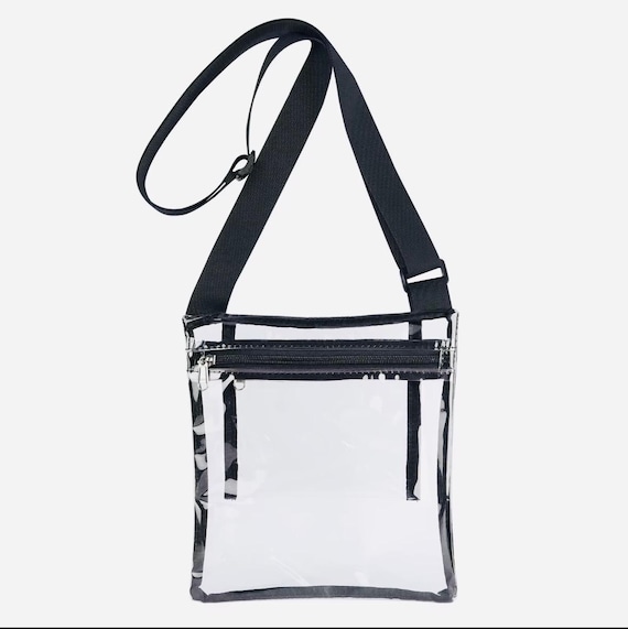 Clear Bag - Stadium Approved - Clear Crossbody Bag - Clear Stadium Approved Bag