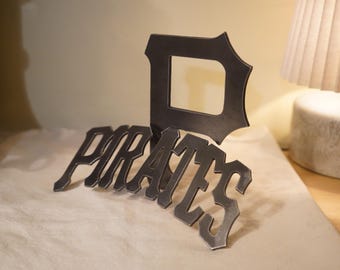 PIRATES Metal Decor | Handmade Steel Ornament