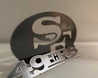San Francisco Football Metal Decor | Handmade Steel Ornament