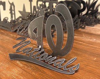 NATIONALS Metal Decor | Handmade Steel Ornament