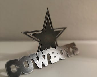 COWBOYS Metal Decor | Handmade Steel Ornament