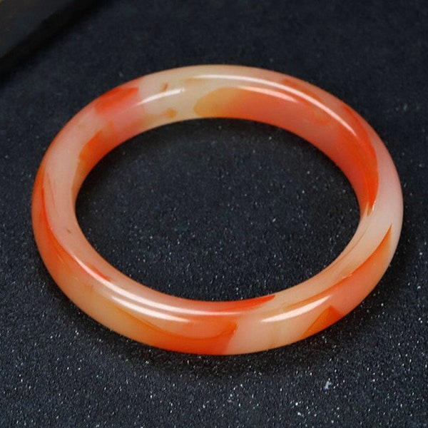 Red orange  beautiful jade bangle