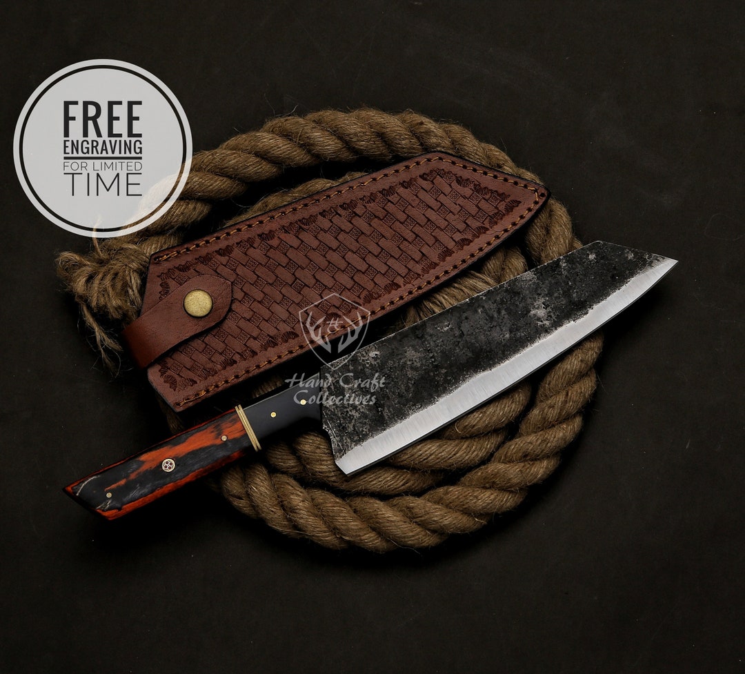 Hand Kitchen Chef Knife Handmade Kitchen Knife Set Etsy