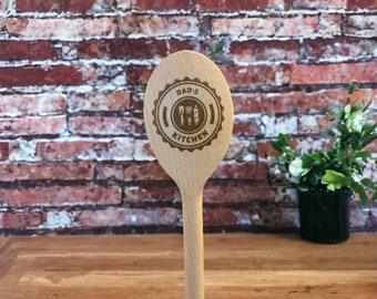 Handcrafted wooden spoon, personalised baking spoon, mixing spoon, Gifts for Dad’s, Farther’s day present