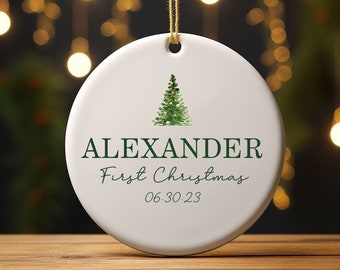 Baby's 1st Christmas Ornament 2023, Personalized New Baby Ornament, Baby Name Christmas Ornament, Baby Keepsake,  Custom Christmas Ornament