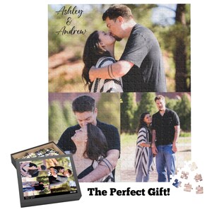 Custom Puzzle From Photo 500 Jigsaw Puzzle Photo Personalized As Gift For Family.Jigsaw Puzzles for Adults Gift with Your Photo Wedding Gift