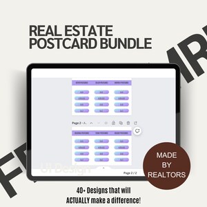 Editable Real Estate Postcard Bundle - Realtor Postcards, Real Estate Templates, Just Listed Postcards, Realtor Bundle Templates