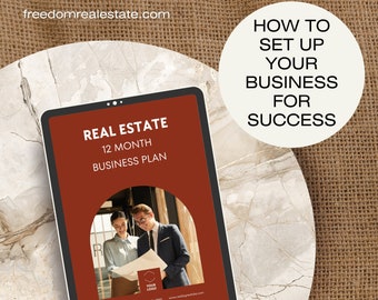 Real Estate Business Plan, Agent Planner (Digital Download)