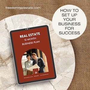 Realtor Business Plan, Business Planer, Immobilen Business, Realty Planer, Business Plan Guide, Business Plan Template, Maklerplan