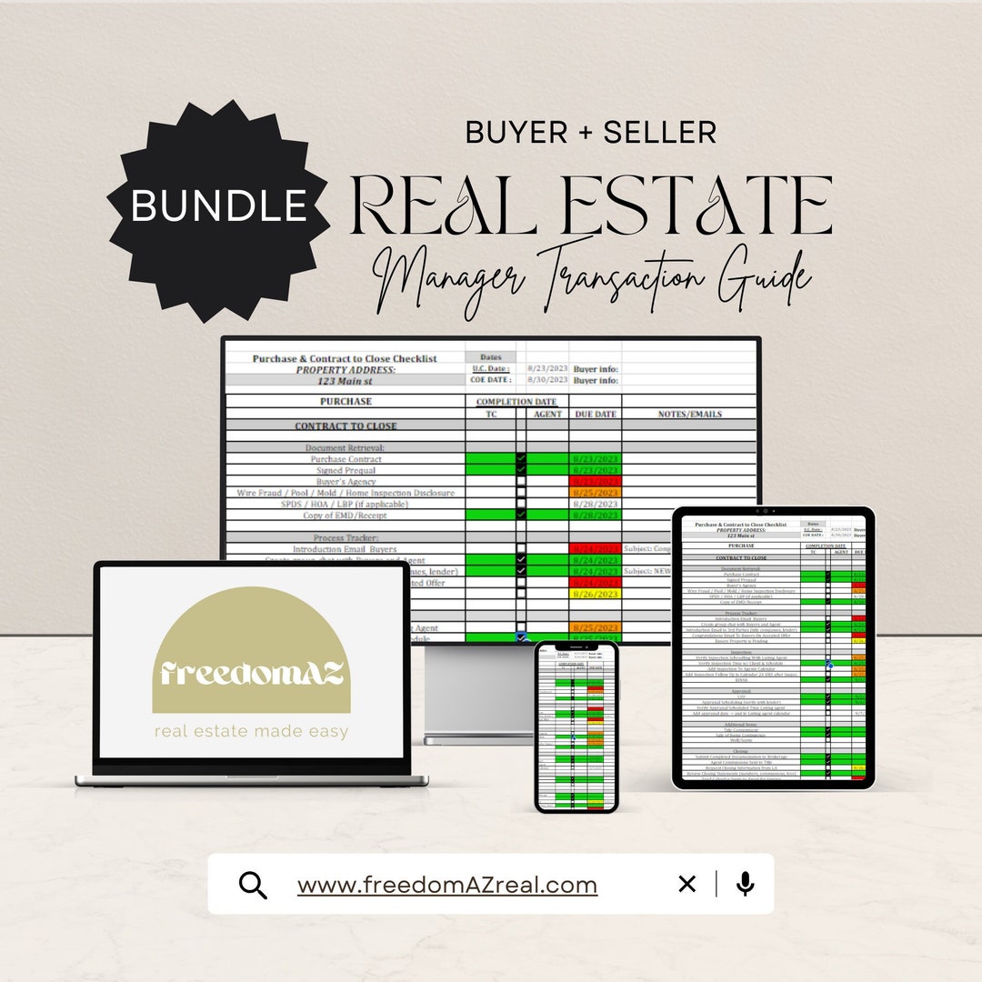 Transaction Guide Real Estate Transaction Coordinator Checklist – Buyer & Seller Guide ...