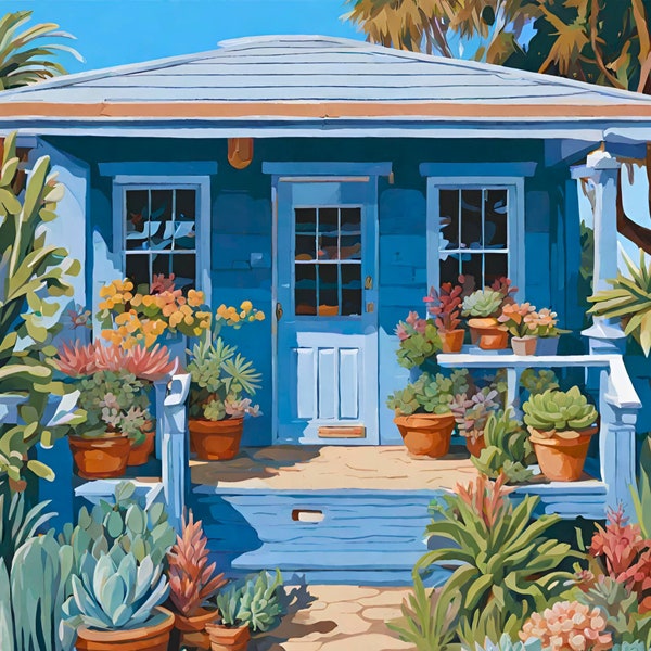 Seabright Beach House - 24 Color Paint by Number Kit
