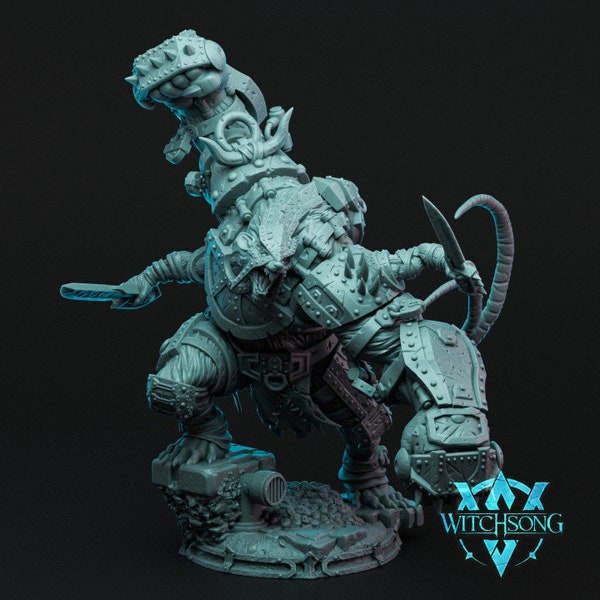Wererat Monstrosity - By Witchsong Miniatures | Fantasy | DnD | RPG | Tabletop | Gaming | Resin | Miniatures | Monster | Mortar Warhammer