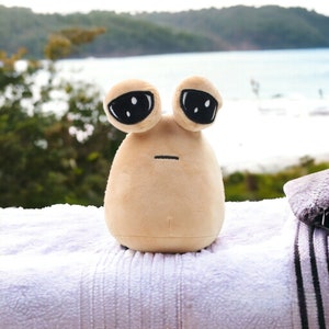 Hot Game My Pet Alien Pou Plush Toy Furdiburb Emotion Alien Plushie Stuffed  Animal Pou Doll 22cm