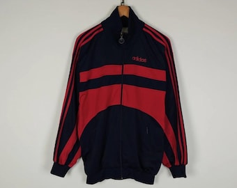 Chaqueta deportiva Adidas VTG azul/rojo talla L
