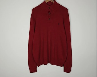 Polo Ralph Lauren Knit Sweater Pullover Red size XL