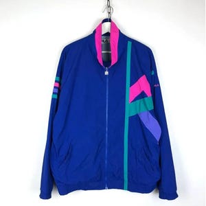 Vintage Fila Multicolor Track Top Jacket Retro size 54