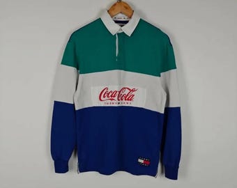 Tommy Hilfiger x Coca Cola tröja med krage och logotyp XS